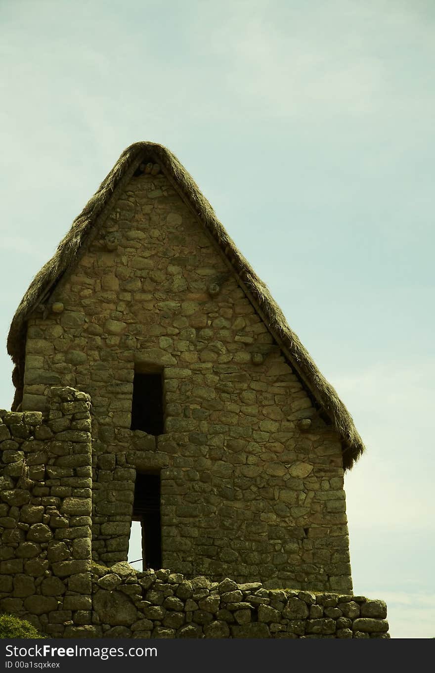 Building in the Machu-Picchu