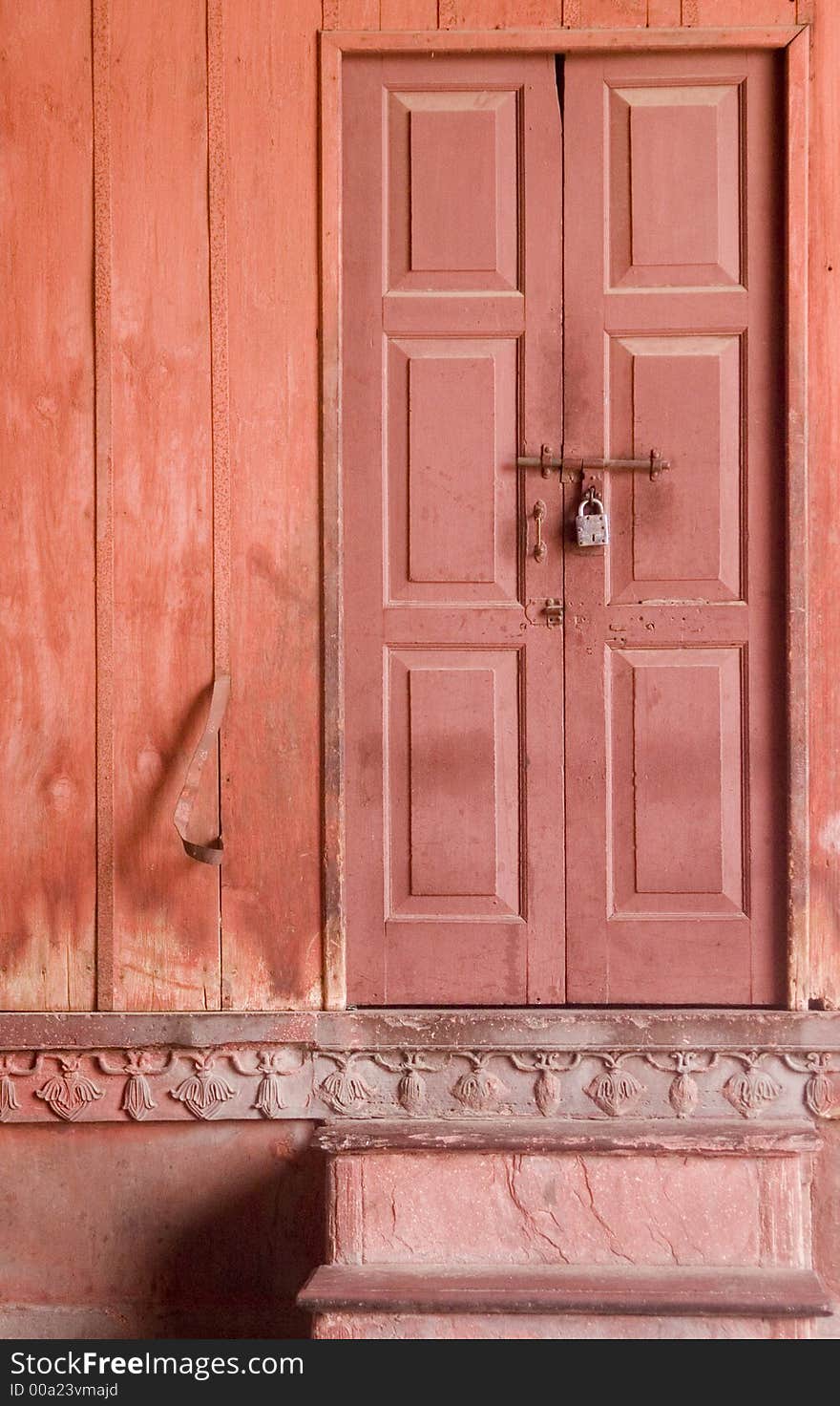 Locked Door Of A House