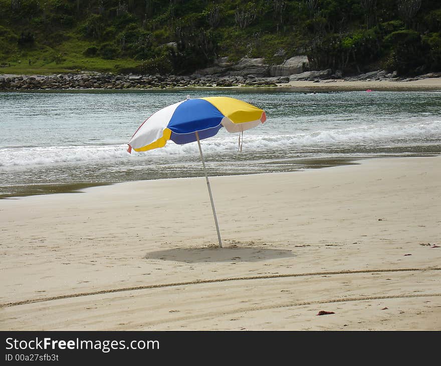 SunGuard at the Beach of Conchas - Cabo Frio, Rio de Janeiro - Brazil. SunGuard at the Beach of Conchas - Cabo Frio, Rio de Janeiro - Brazil