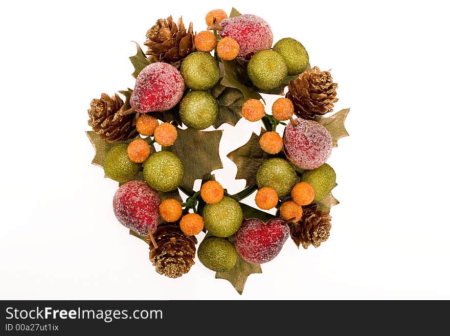 Christmas adornment on a white background. Christmas adornment on a white background.