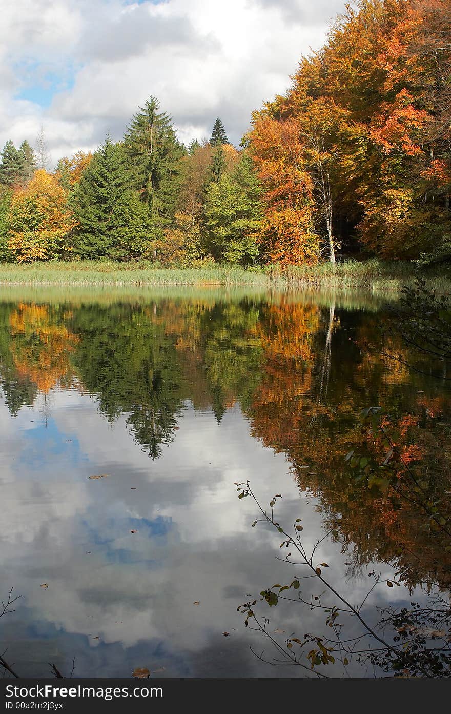 Plitvice natural park in autumn. Plitvice natural park in autumn