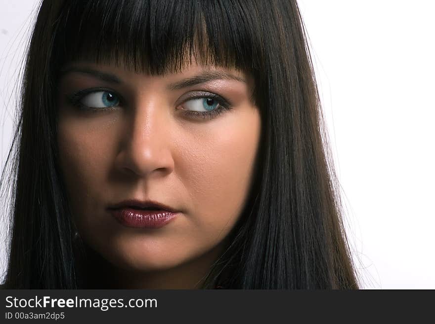 Portrasit beauty brunette girl