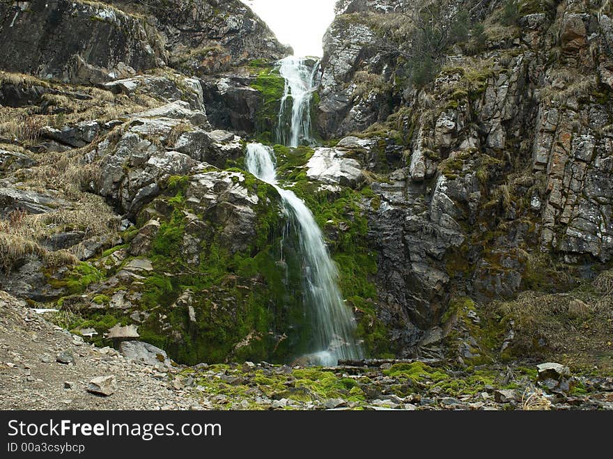 Waterfall By Autumn