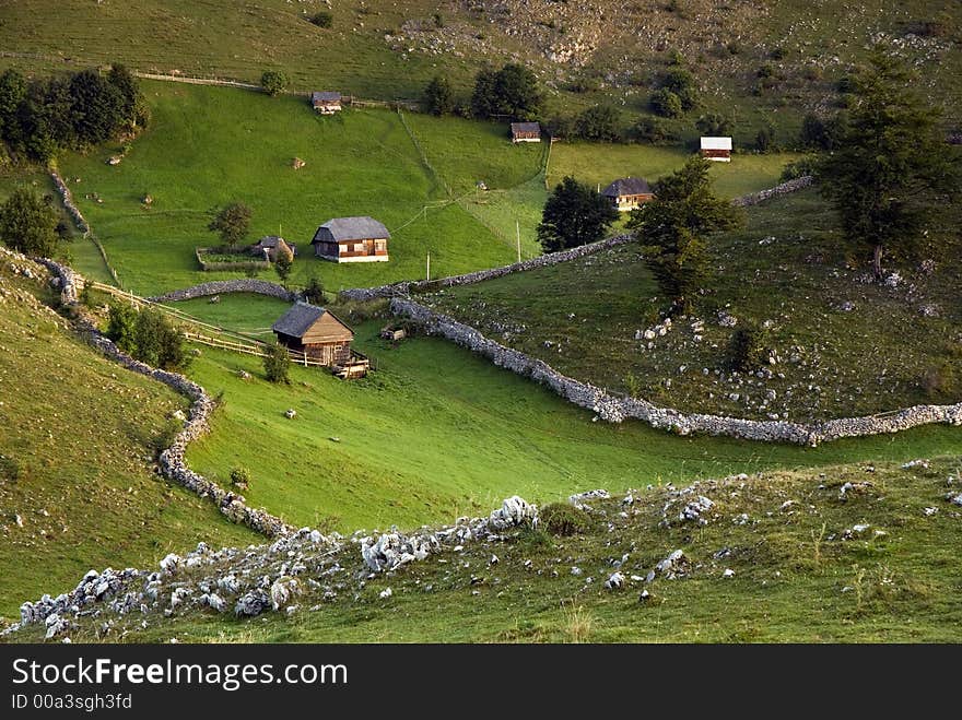 Mountain green landscape in spring. Mountain green landscape in spring