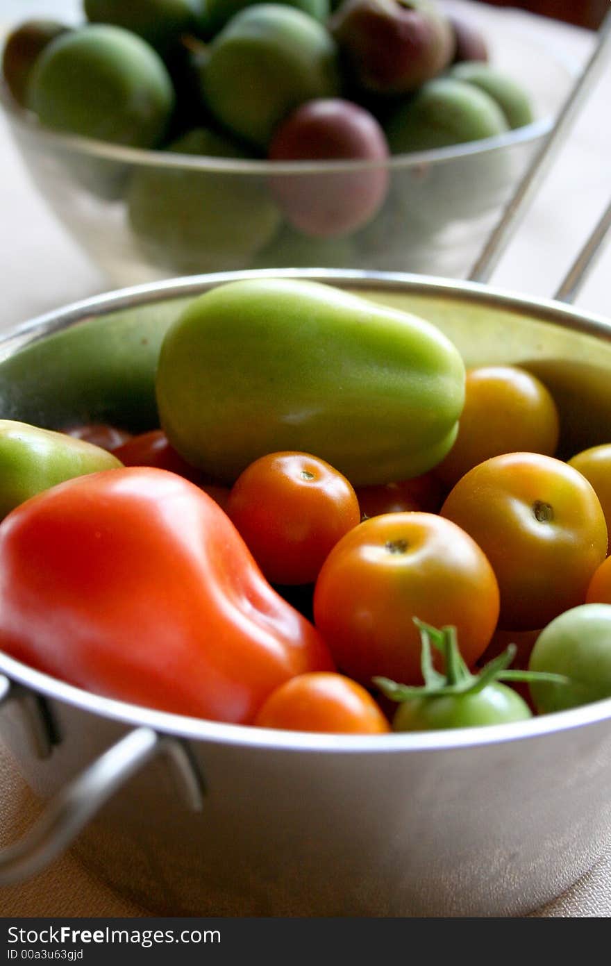 Capsicums And Tomatoes