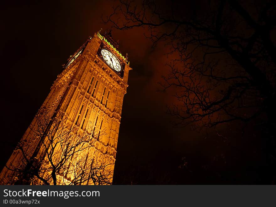 Big Ben at night