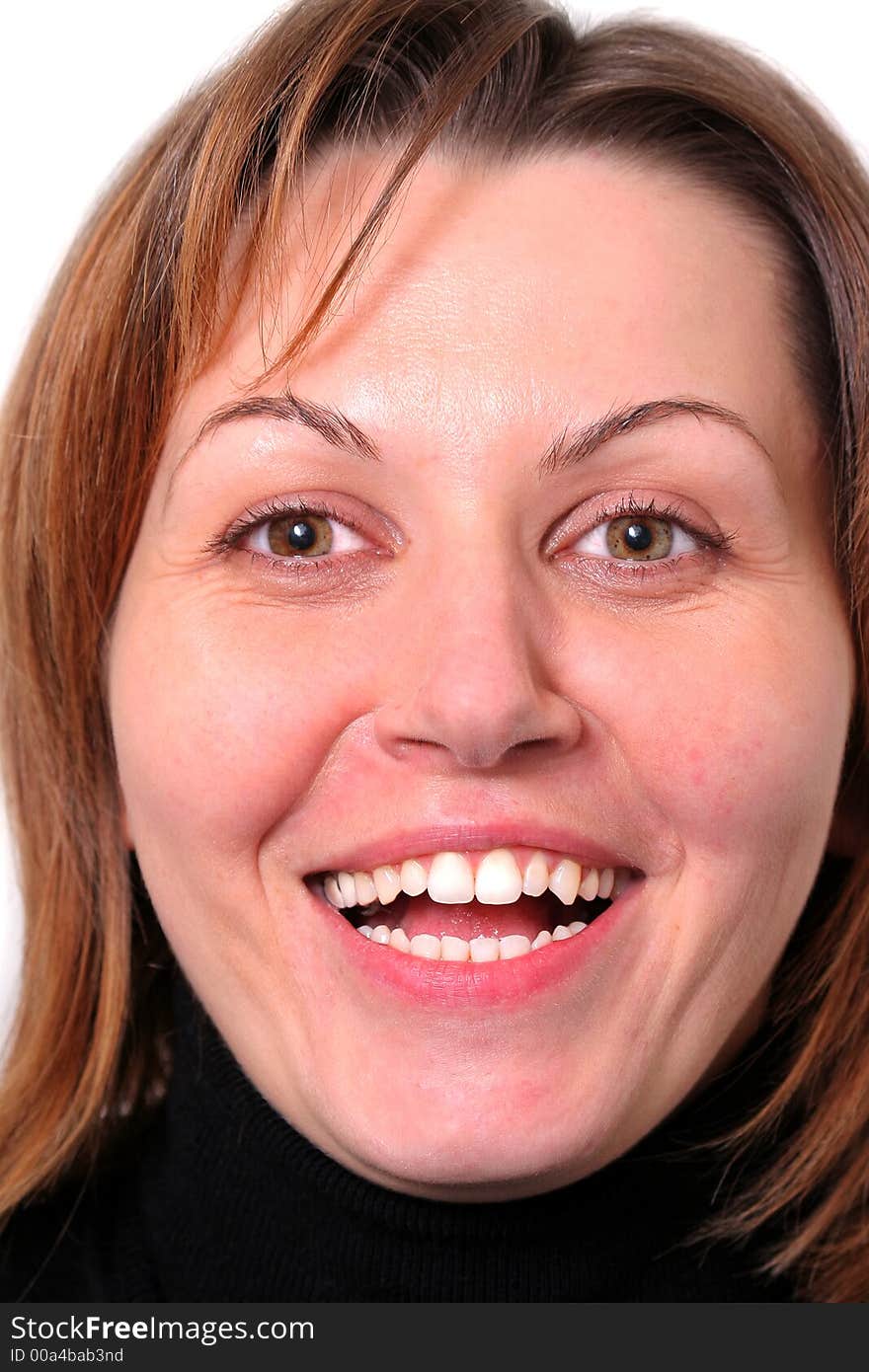 Close up of young woman smiling. Close up of young woman smiling