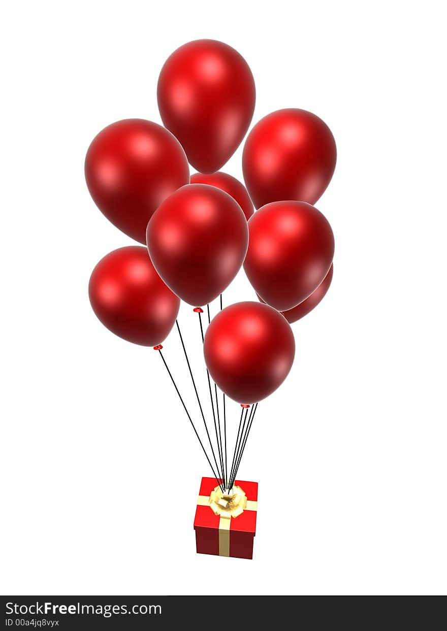 Present and balloon