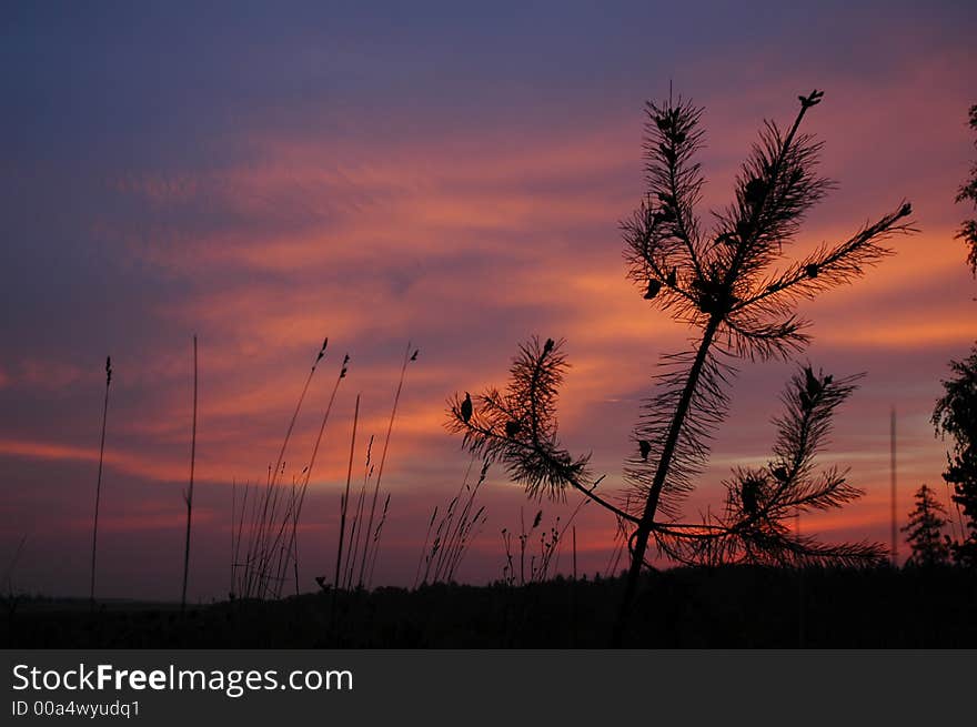 Sunset in Rychnov nad Kneznou