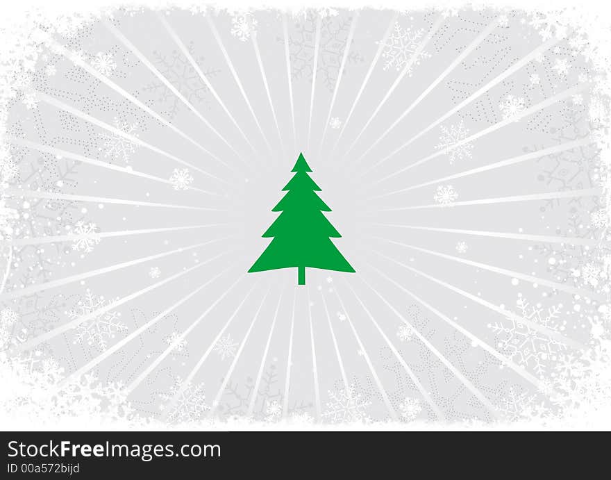 Abstract winter background illustration (Christmas & New Year)