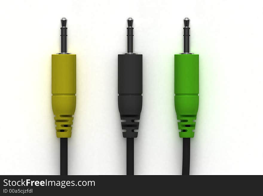 Three plugs (3D)