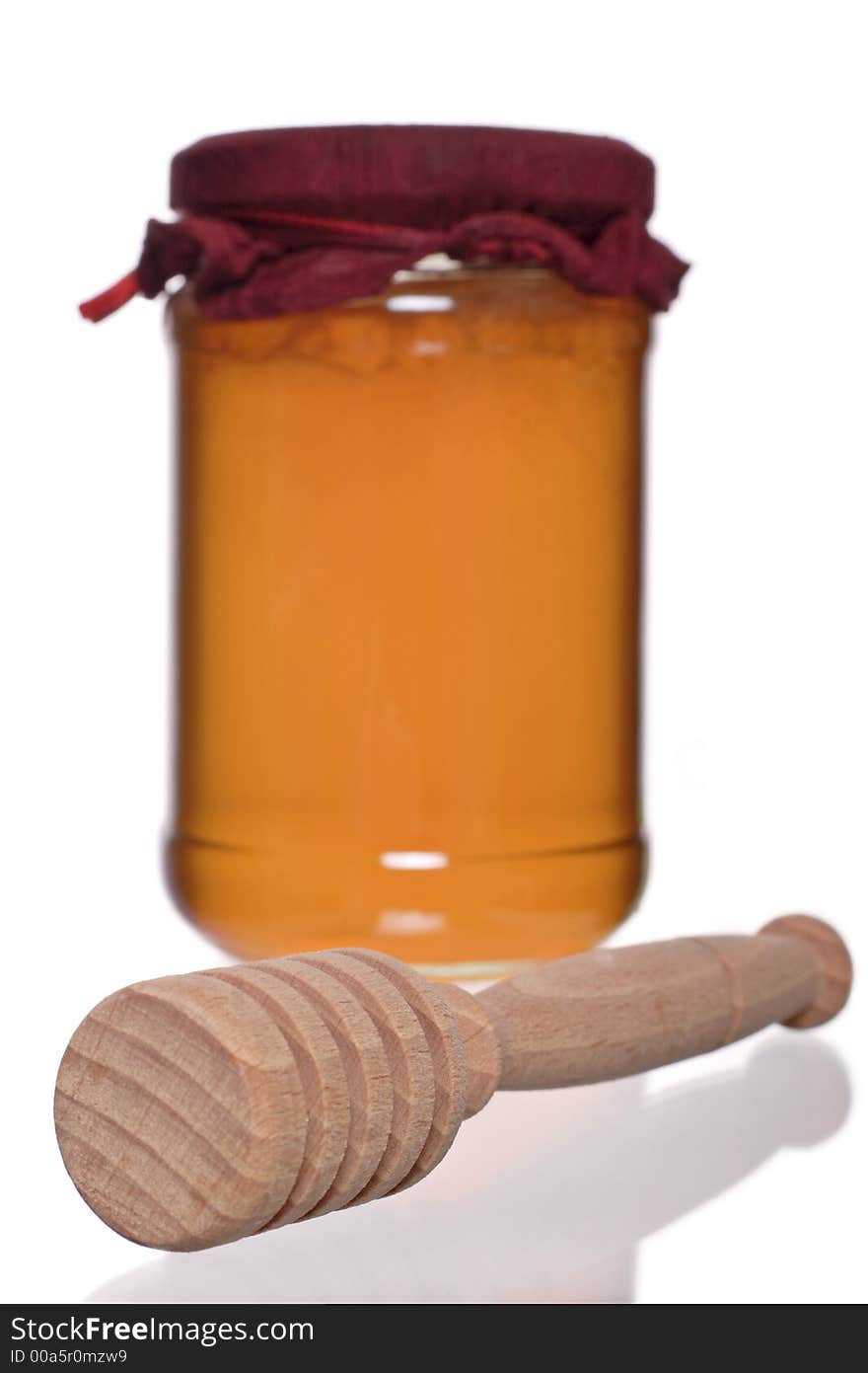 Jar of honey, traditional remedy