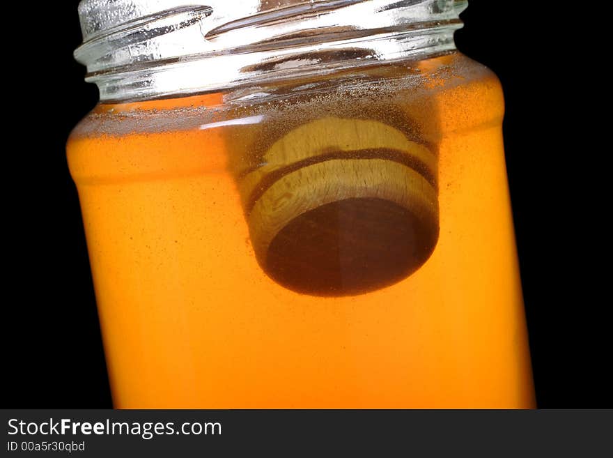 Jar of honey, traditional remedy