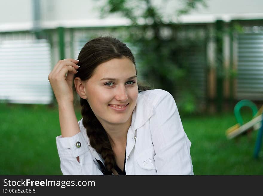 Portrait of a smiling girl