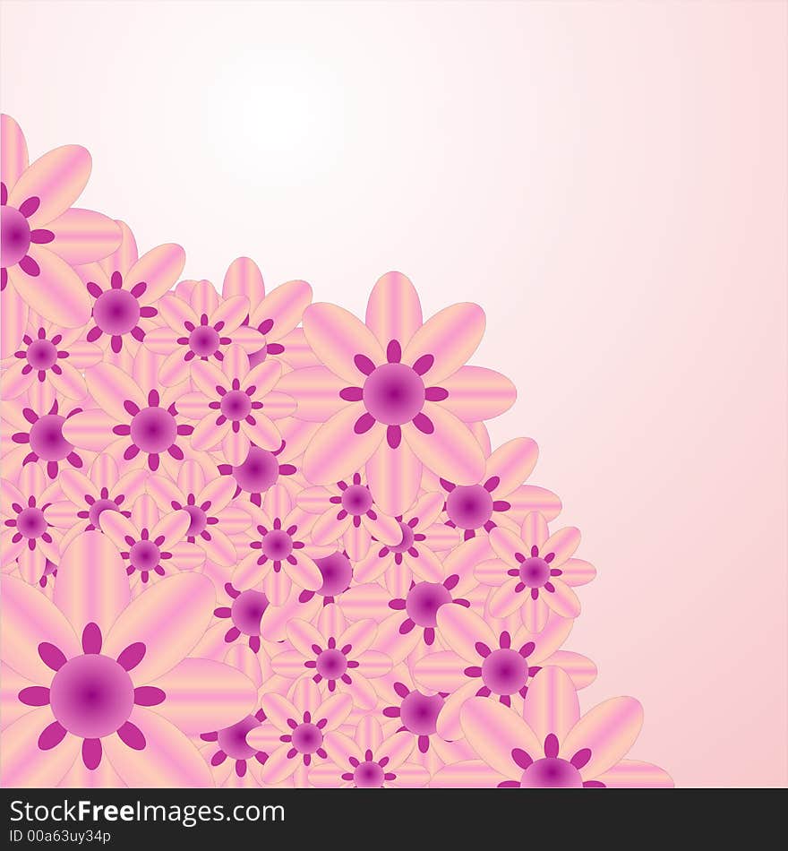 Vectorial flower pattern - Ornamental pattern