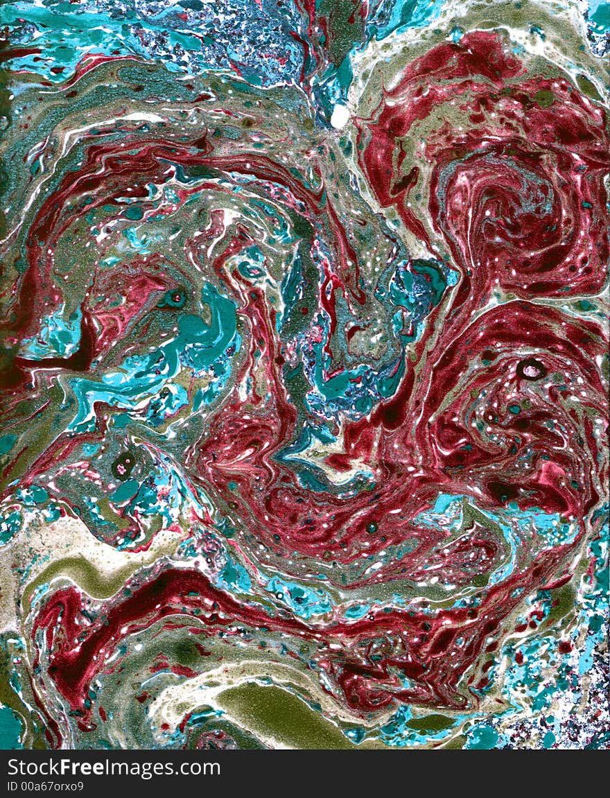 Handmade texture of marble (paint and paper). Handmade texture of marble (paint and paper)