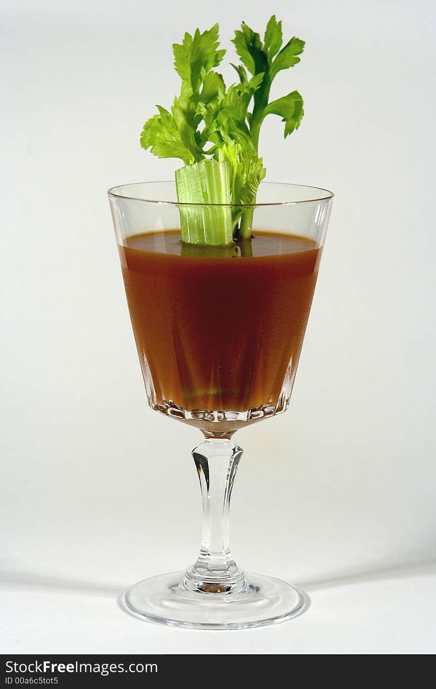 Picture Isolated On White Of A Bloody Mary