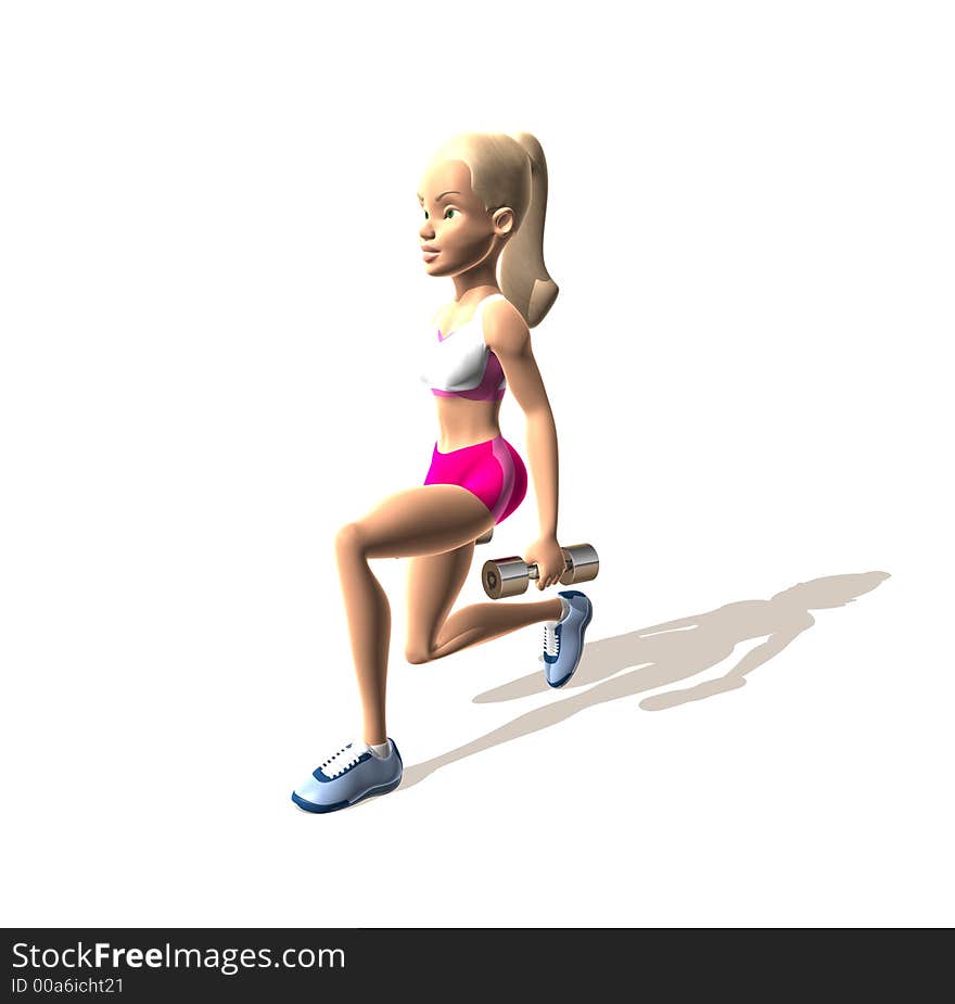 Fitness girl lifting weights : Legs and. Fitness girl lifting weights : Legs and