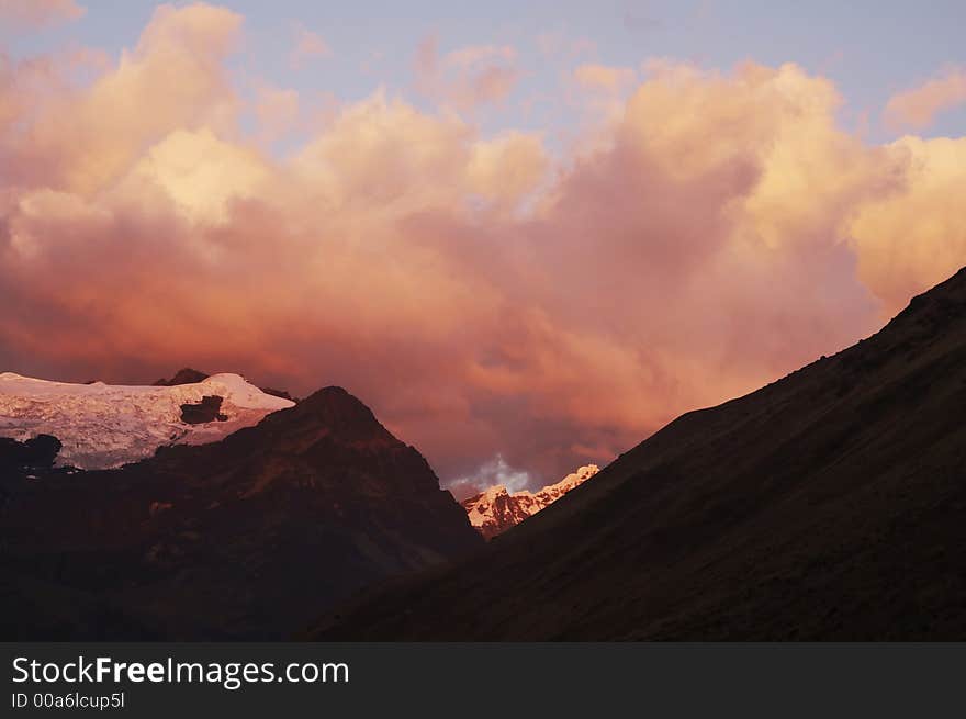 Sunset in the Cordilleras