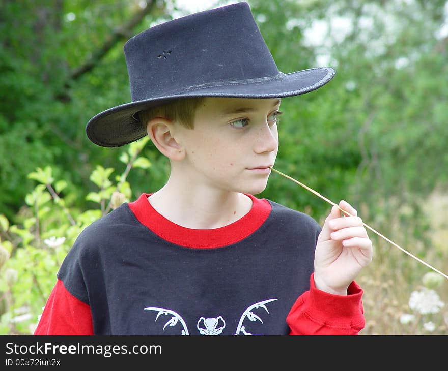 Boy at the farm