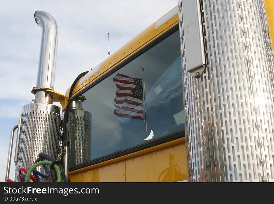 Old glory reflection