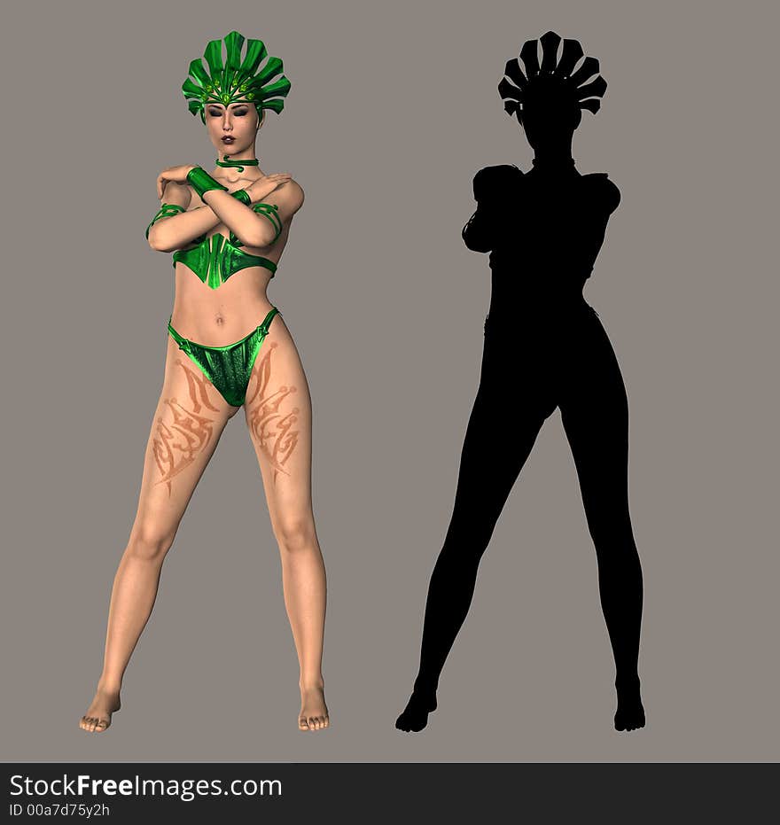 Fantasy figure for your artistic creations. Fantasy figure for your artistic creations