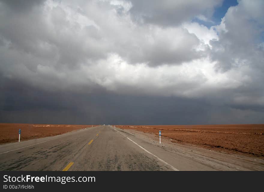 Road in desert