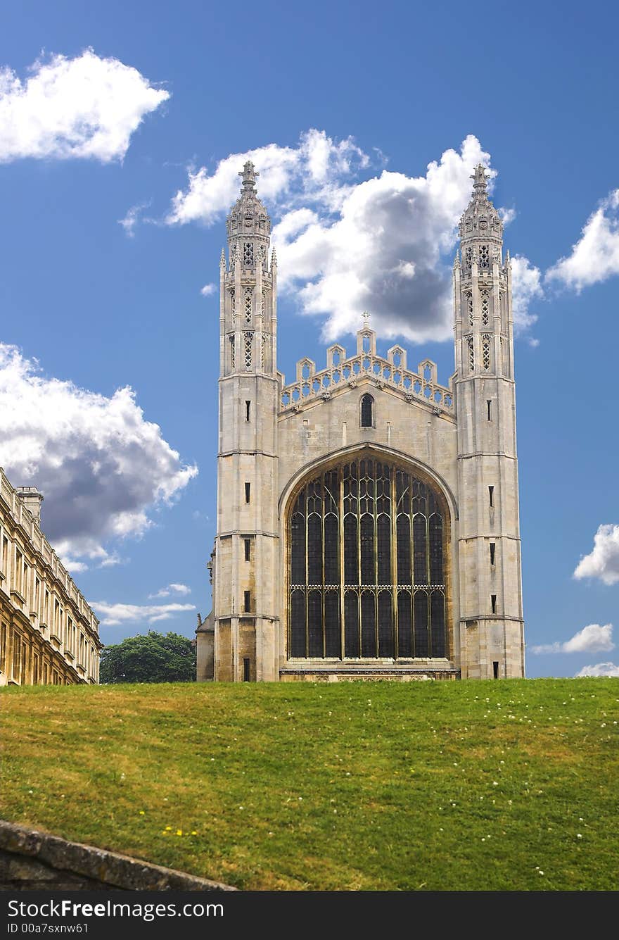 The world famous Chapel of King's College, Cambridge, completed in the time of Henry VIII