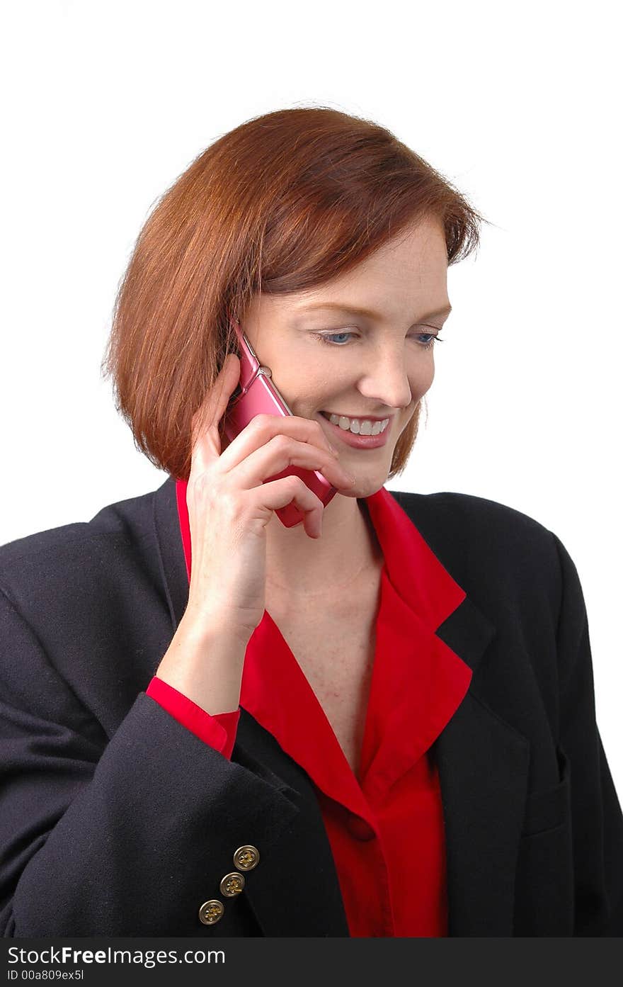 Businesswoman on the cell phone