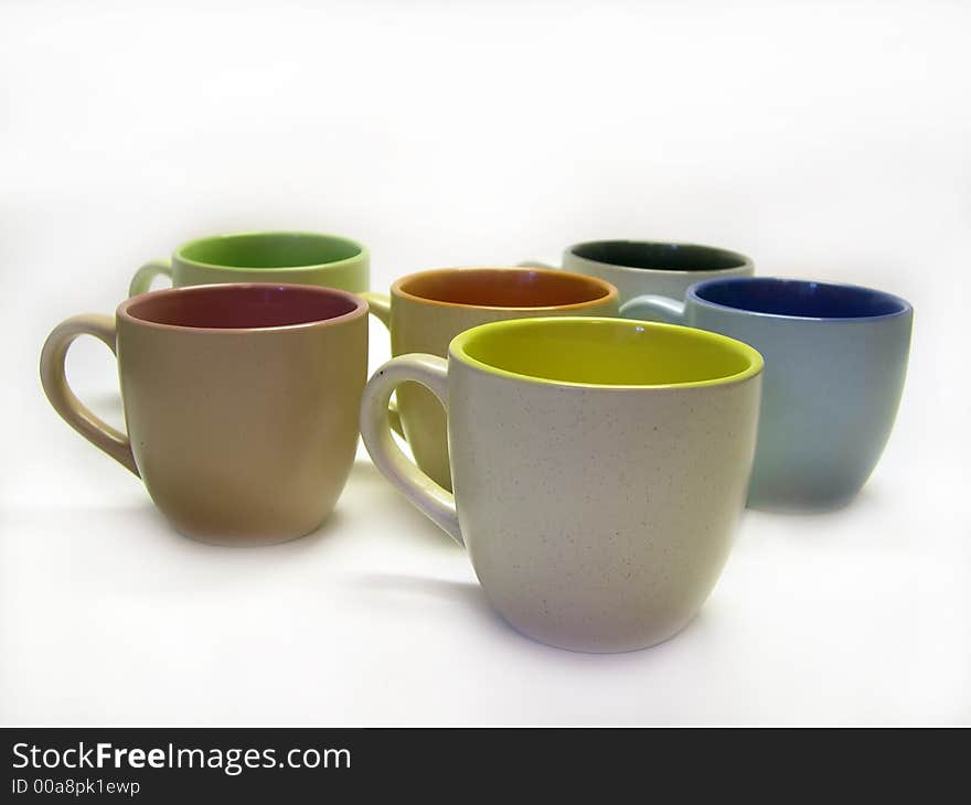 A beautiful cup on white background. A beautiful cup on white background