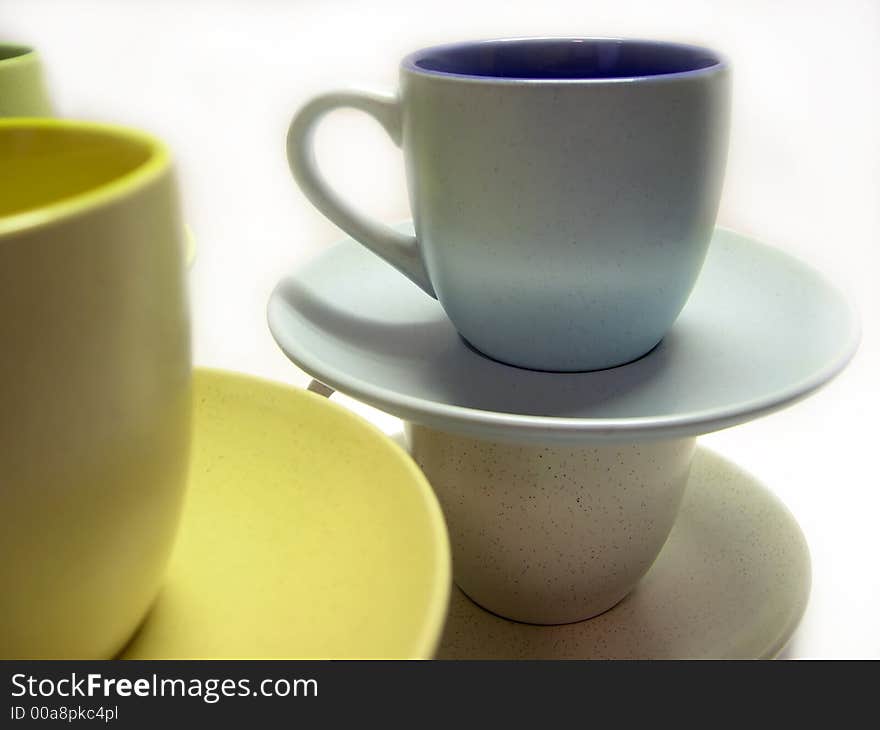 A beautiful cup on white background. A beautiful cup on white background