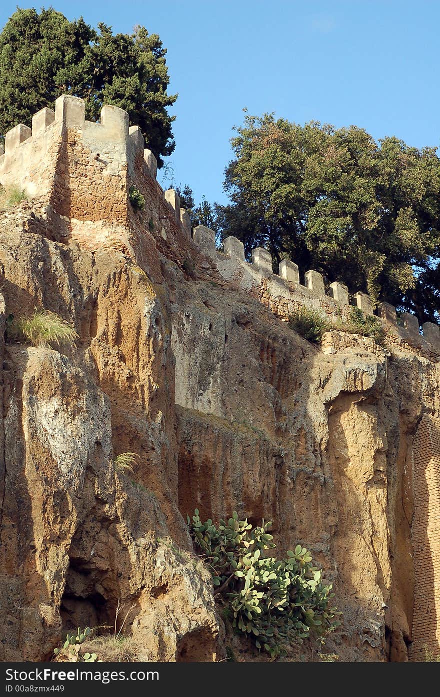 Castle Wall - Tower - Cori Rome Italy. Castle Wall - Tower - Cori Rome Italy