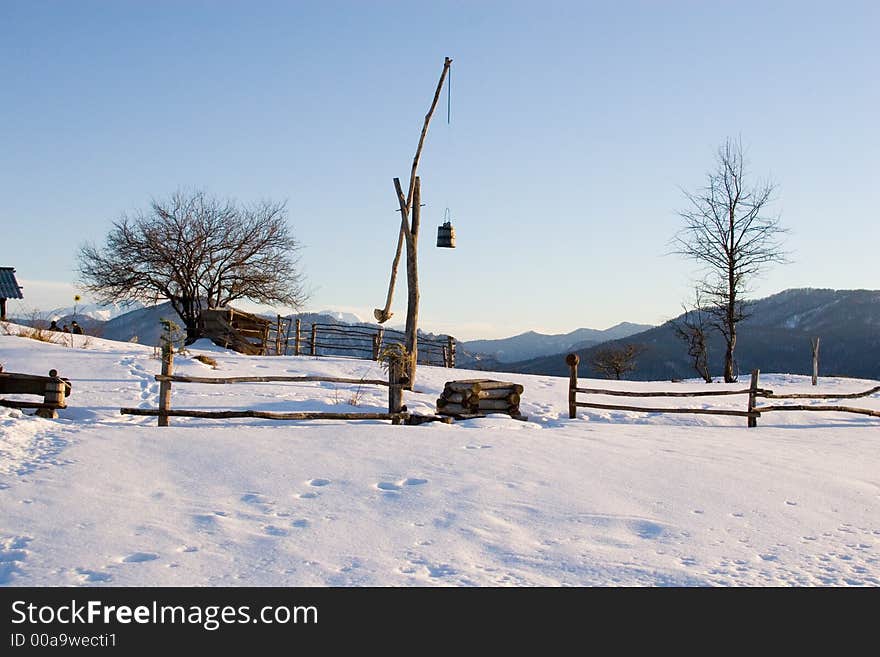 Fence surround a village