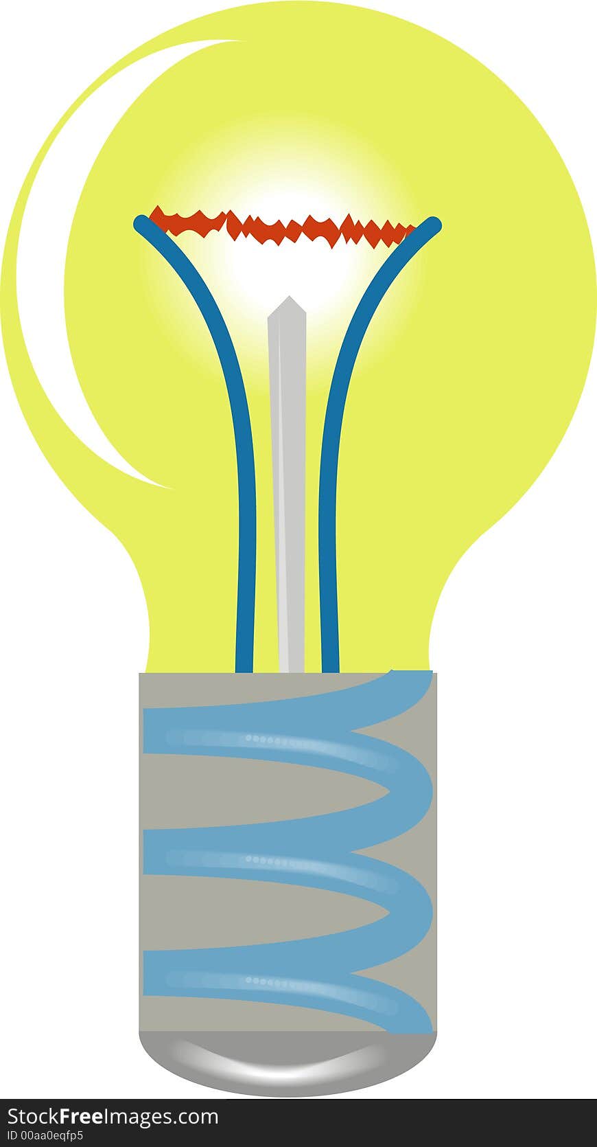 The illustration of light bulb. The illustration of light bulb