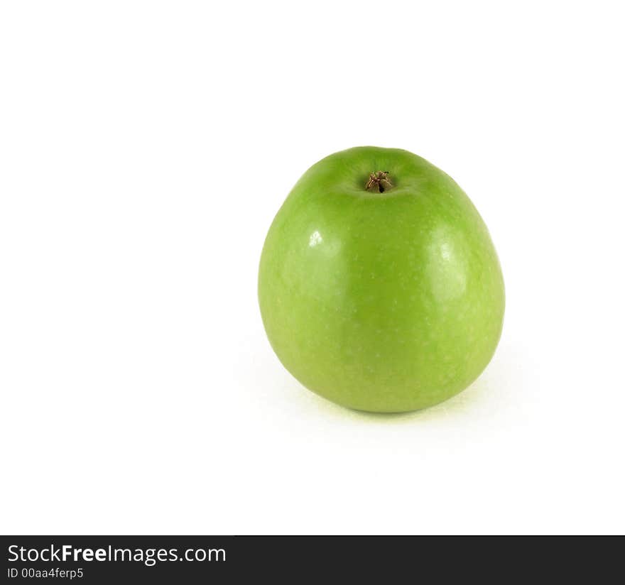 Green apple isolated on white