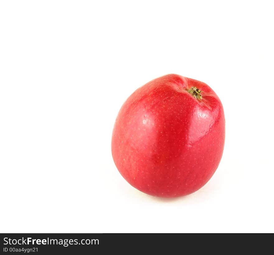 Red apple isolated on white