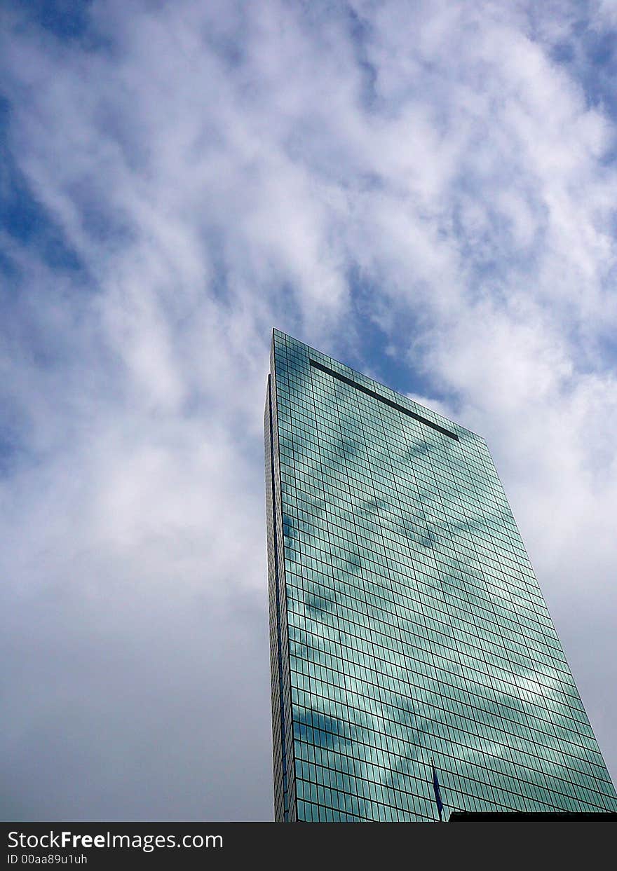 John Hancock Tower on a Cloudy Day, Boston