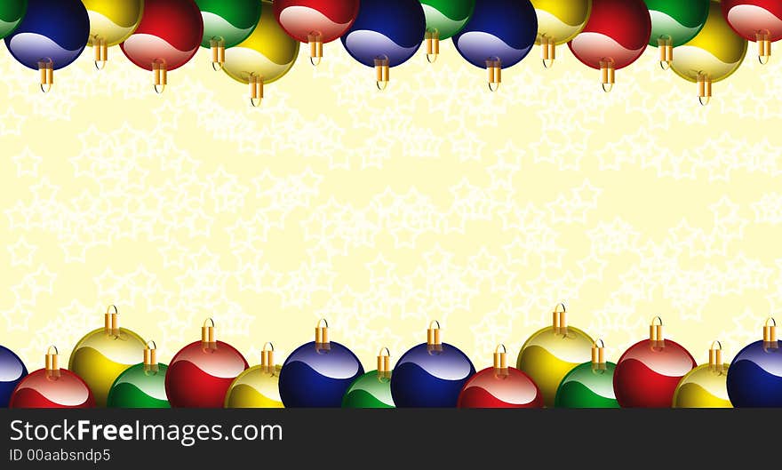 Christmas Card optimal for european envelopes (11x23 cm), created with Photoshop CS