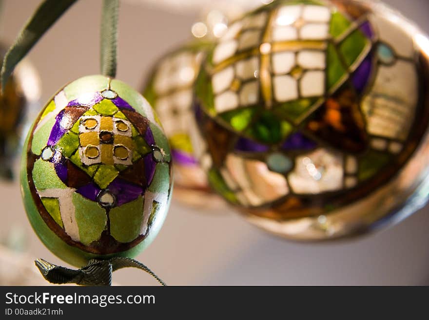 Christmas egg and ball