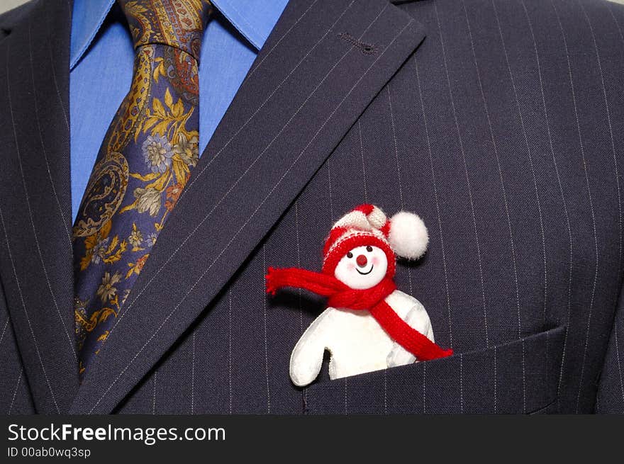 Businessman s snowman