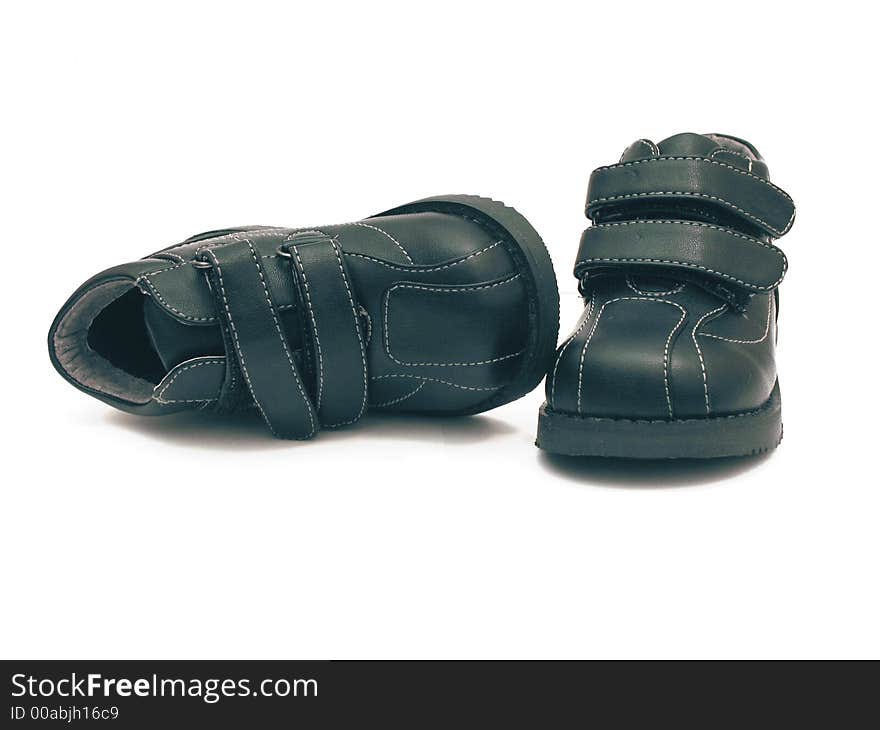 Isolated picture of a pair of baby shoes