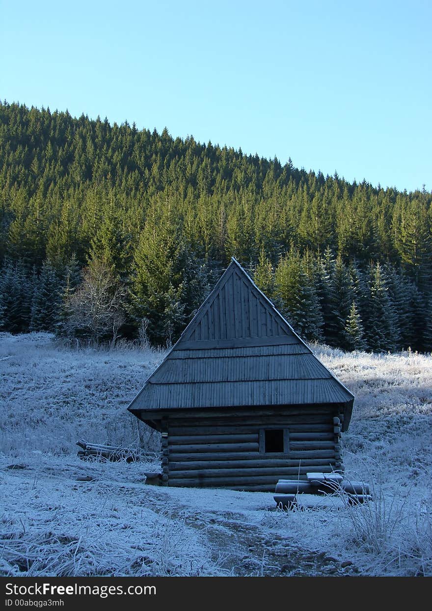 Mountain refuge in national park Tatra , Poland