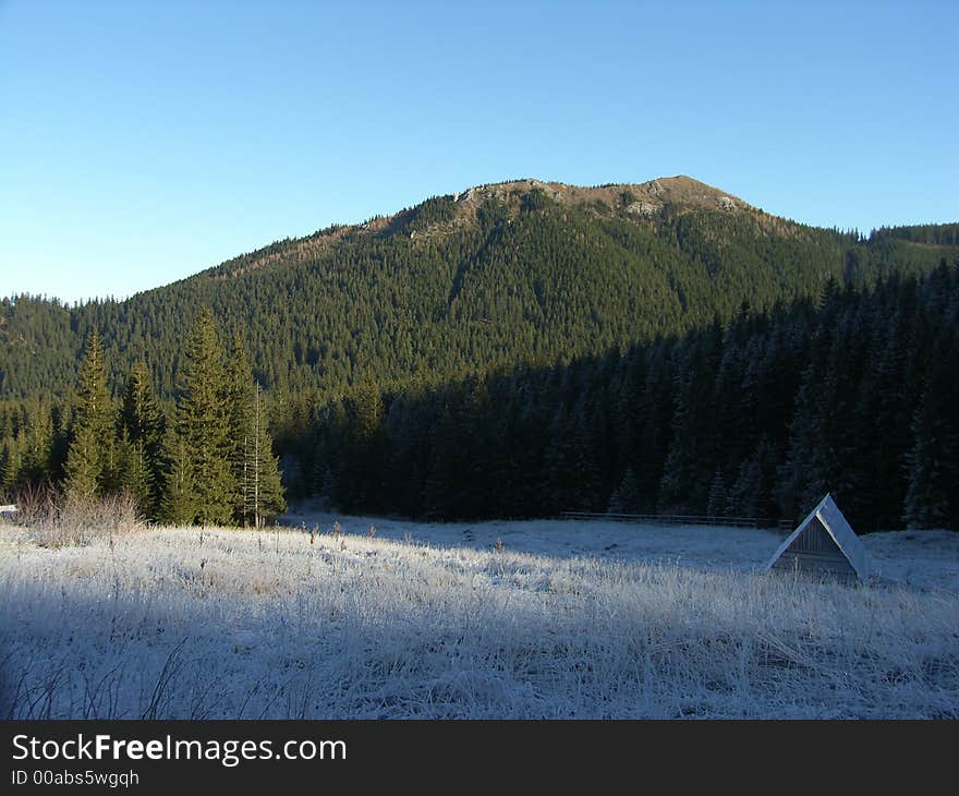 Mountain refuge in national park Tatra , Poland