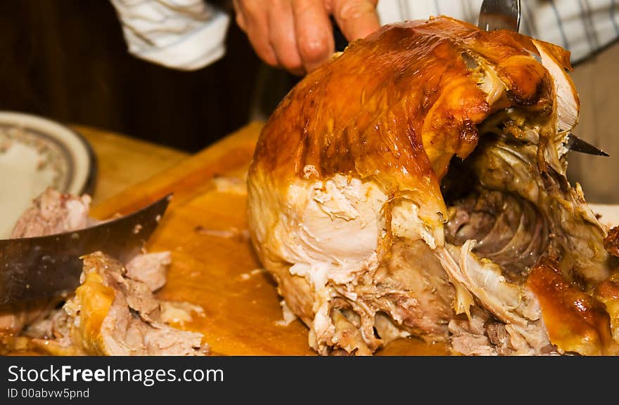 Carving The Turkey