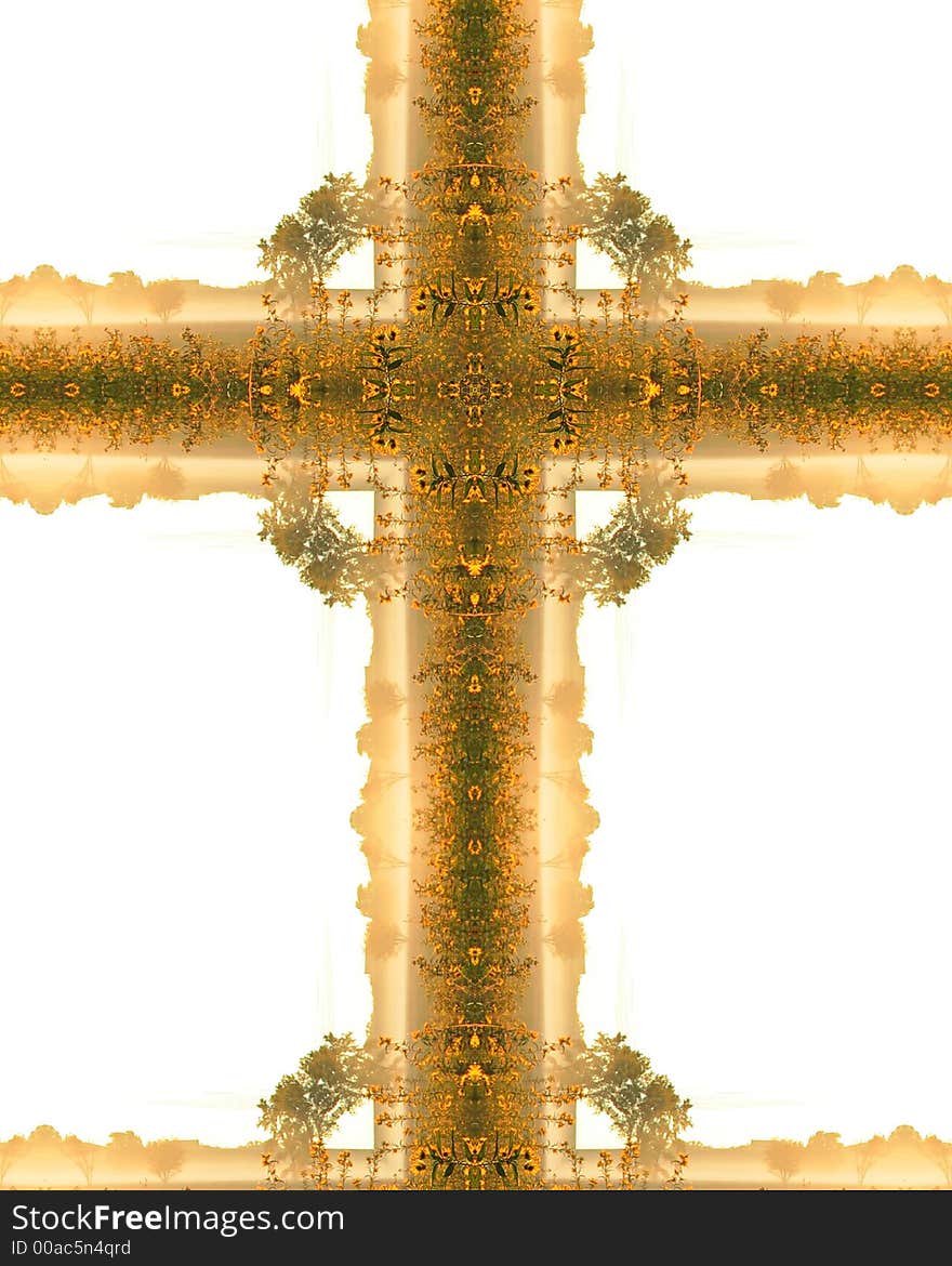 Sunflower Morning Cross