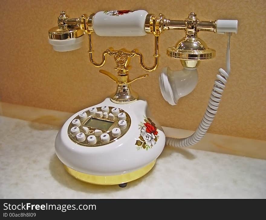 A smart telephone On table