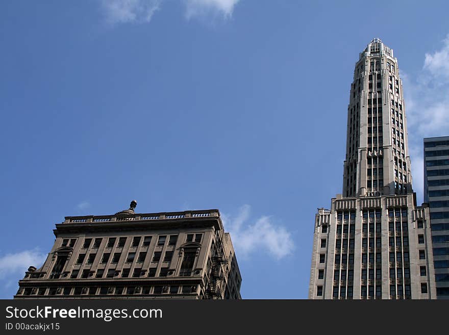 Modern skyscrapers