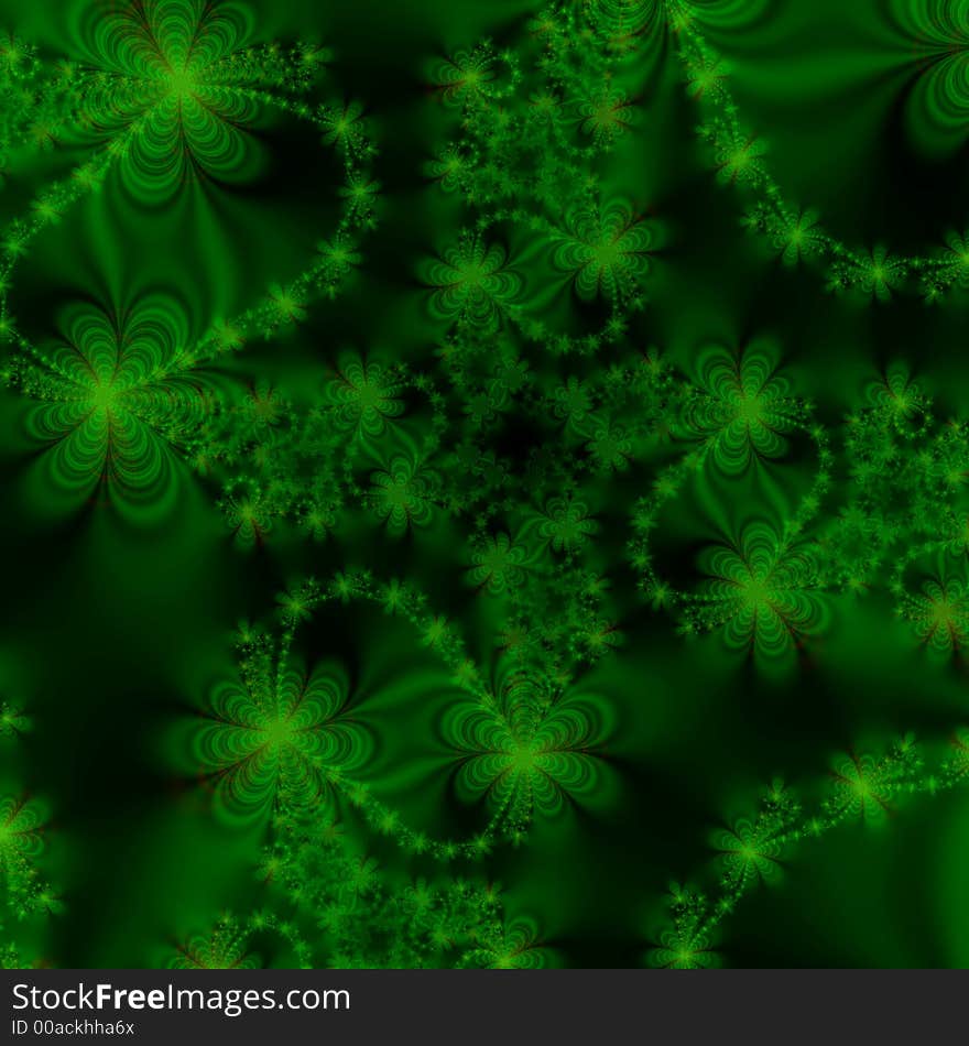 Abstract Background Or Wallpaper In Black And Green