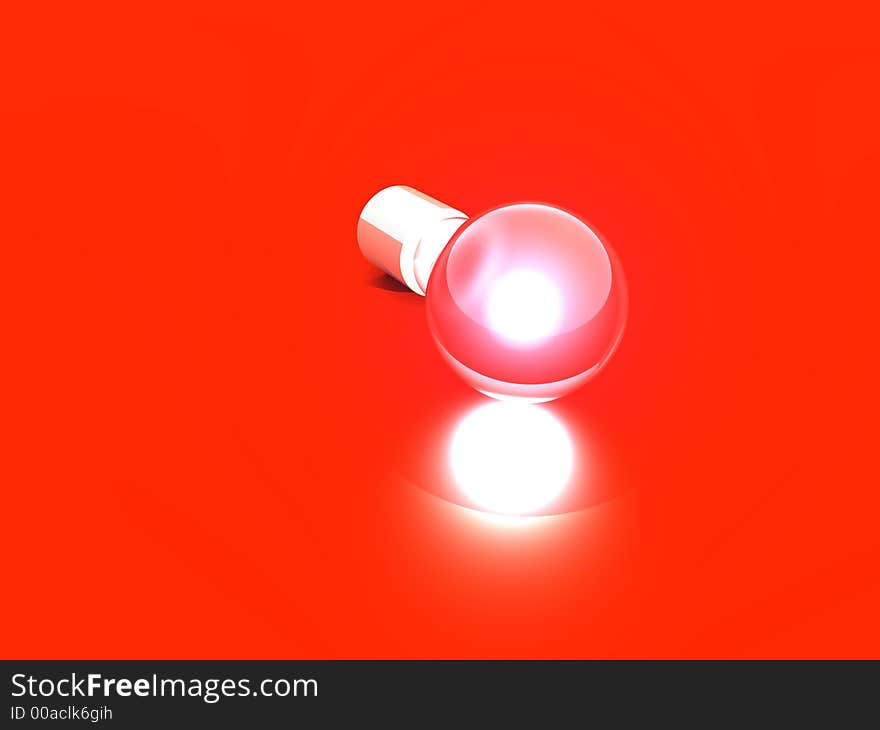 A conceptual image of a lightbulb. A conceptual image of a lightbulb.