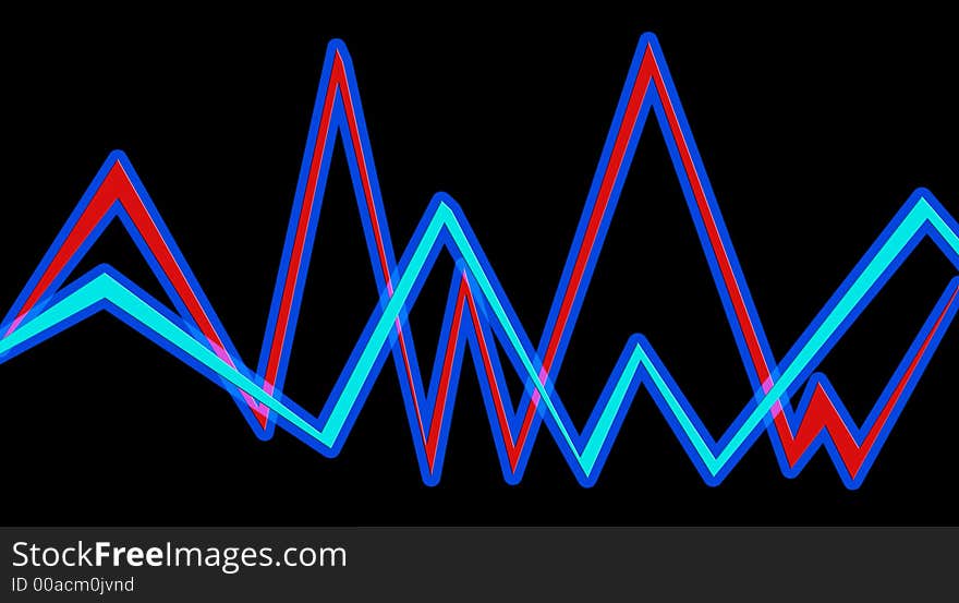 A simple waveform color based abstract background. A simple waveform color based abstract background.